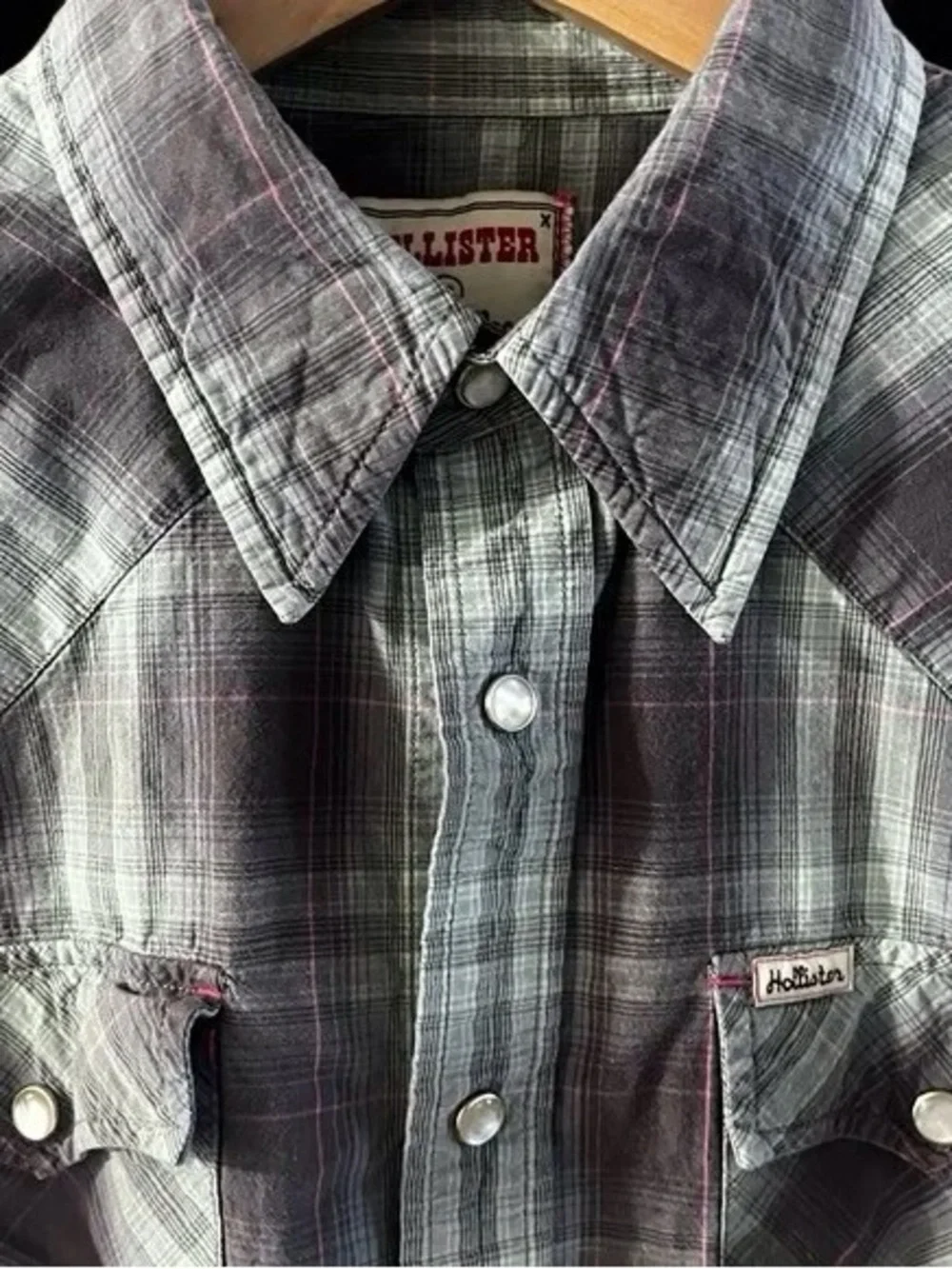 🍬Men's Plaid Western Shirt - Gray/Olive